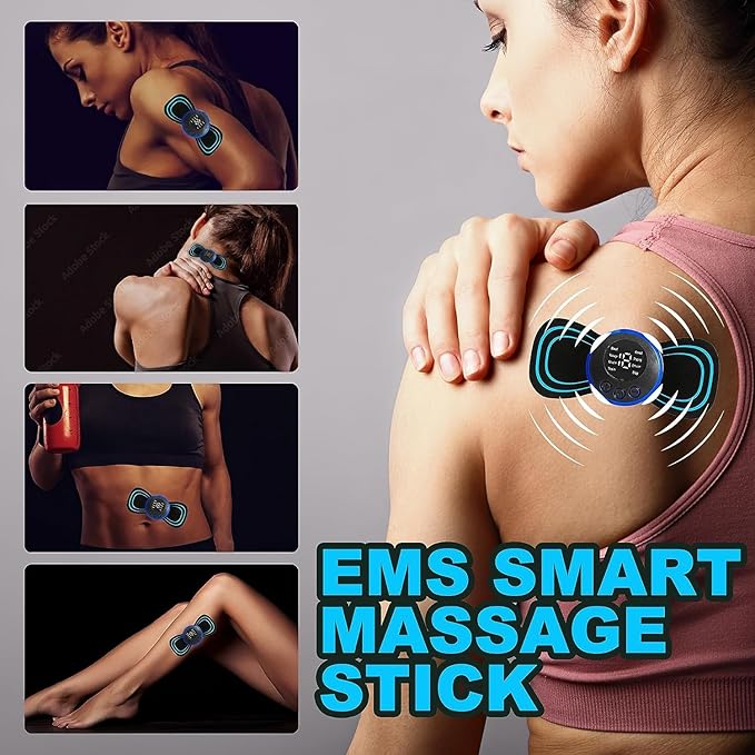 Portable Whole Body Massager,Dual Neck Back for Intense Pain Relief,Dynamic Fitness Workout Gear,Portable Mini for Neck Back Waist Arms Legs Aches,Easy Use at Home
